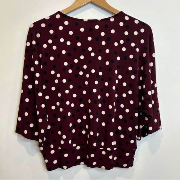LAURA Polka Dot Elbow Sleeve Top Porto - Picture 8 of 8